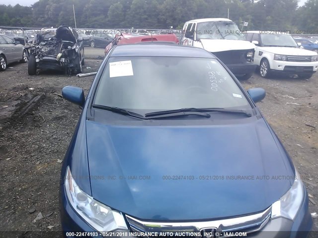 JHMZE2H31CS005363 - 2012 HONDA INSIGHT BLUE photo 6