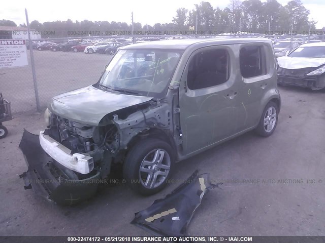 JN8AZ28R89T122968 - 2009 NISSAN CUBE S/SL GREEN photo 2