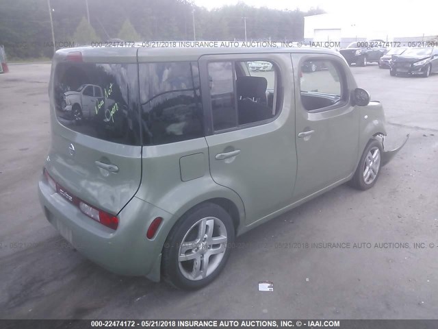 JN8AZ28R89T122968 - 2009 NISSAN CUBE S/SL GREEN photo 4