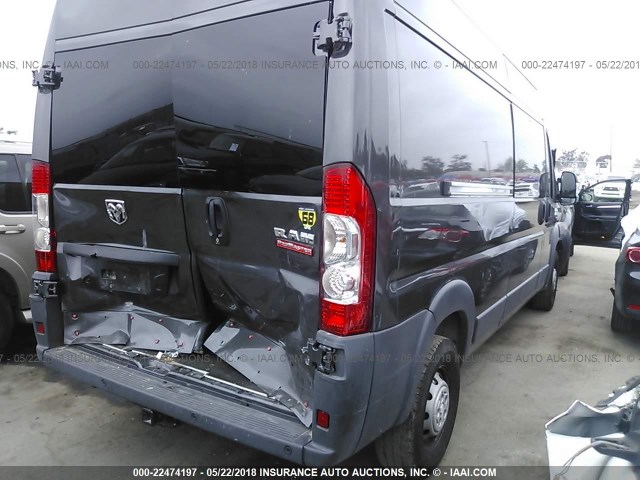 3C6TRVDG5JE106077 - 2018 RAM PROMASTER 2500 2500 HIGH BLACK photo 4