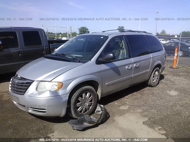 2A4GP54L47R138131 - 2007 CHRYSLER TOWN & COUNTRY TOURING SILVER photo 2