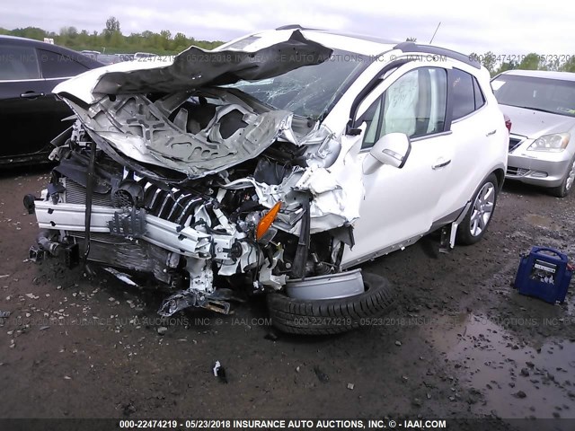 KL4CJGSB3FB253564 - 2015 BUICK ENCORE WHITE photo 2