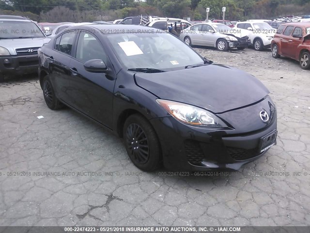 JM1BL1UP2D1794450 - 2013 MAZDA 3 I BLACK photo 1