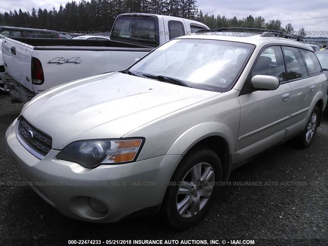 4S4BP62C756305493 - 2005 SUBARU LEGACY OUTBACK 2.5I LIMITED BEIGE photo 2