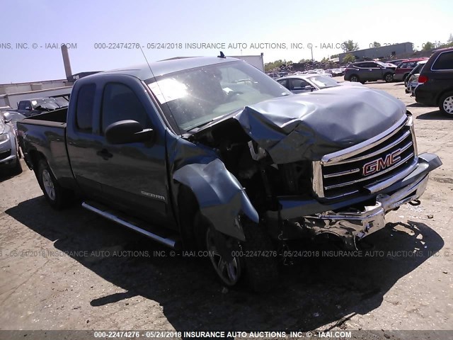 1GTR2VE76DZ391595 - 2013 GMC SIERRA K1500 SLE BLUE photo 1