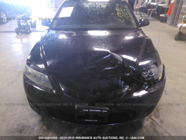 1YVHP80C865M15144 - 2006 MAZDA 6 I Чорний фото 6