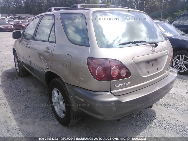 JT6GF10U0Y0064886 - 2000 LEXUS RX 300 GOLD photo 3