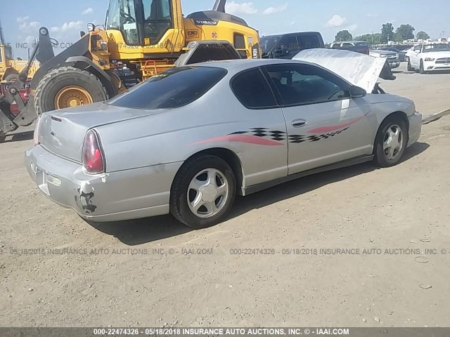 2G1WW12E659118387 - 2005 CHEVROLET MONTE CARLO LS SILVER photo 4
