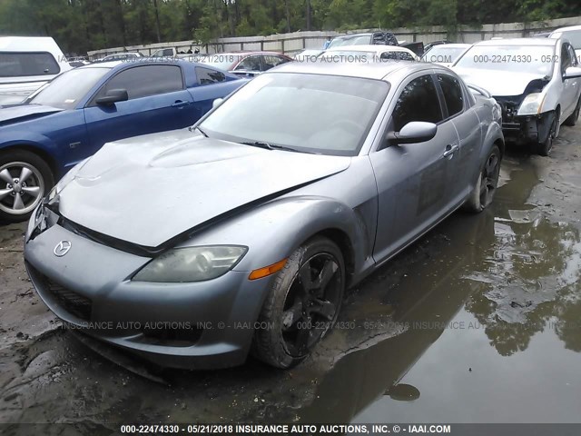 JM1FE173750153340 - 2005 MAZDA RX8 GRAY photo 2