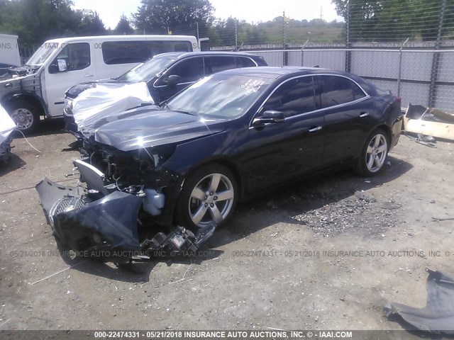 1G11J5SX3DF230250 - 2013 CHEVROLET MALIBU LTZ შავი ფოტო 2