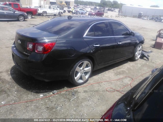 1G11J5SX3DF230250 - 2013 CHEVROLET MALIBU LTZ შავი ფოტო 4