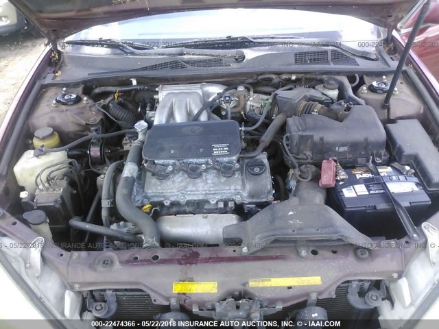 4T1BF30K02U013431 - 2002 TOYOTA CAMRY LE/XLE/SE ბურგუნდია ფოტო 10
