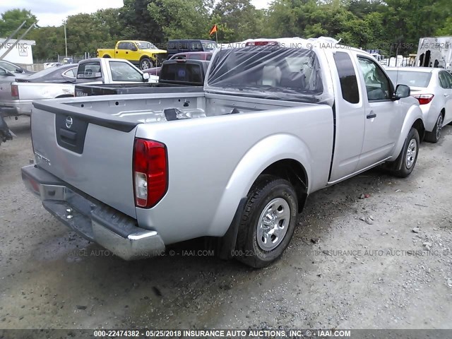 1N6BD0CT4GN766231 - 2016 NISSAN FRONTIER S/SV SILVER photo 4