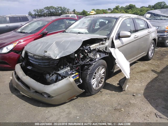 1C3LC56R88N214437 - 2008 CHRYSLER SEBRING TOURING GOLD photo 2