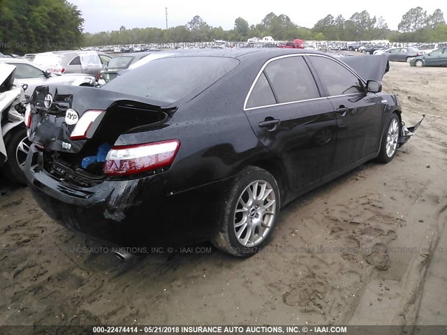 4T1BB46K89U079177 - 2009 TOYOTA CAMRY HYBRID BLACK photo 4