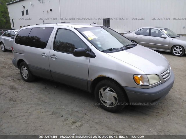 4T3ZF13C31U400696 - 2001 TOYOTA SIENNA LE/XLE SILVER photo 1