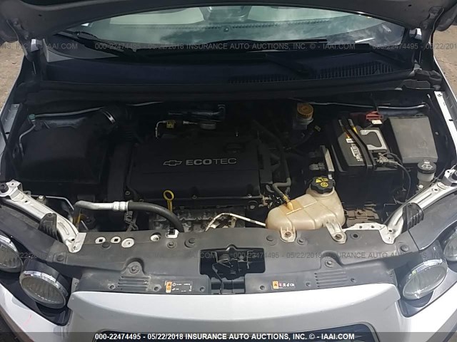 1G1JA5SH5C4151133 - 2012 CHEVROLET SONIC LS 银色 照片 10