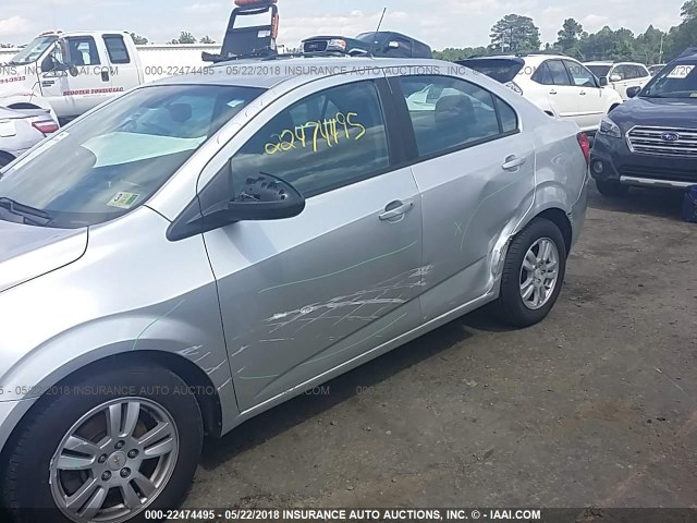 1G1JA5SH5C4151133 - 2012 CHEVROLET SONIC LS 银色 照片 6