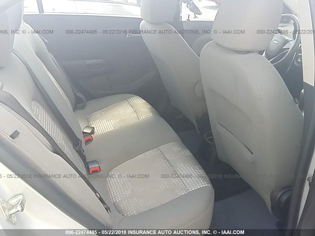 1G1JA5SH5C4151133 - 2012 CHEVROLET SONIC LS 银色 照片 8