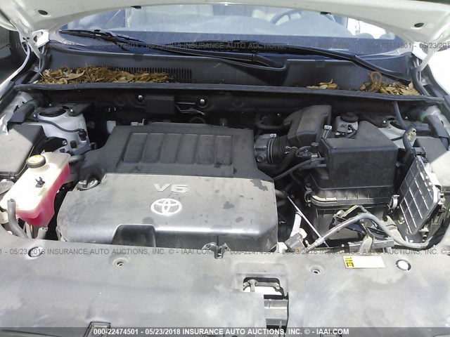 2T3YK4DV0CW015205 - 2012 TOYOTA RAV4 LIMITED أبيض صورة 10