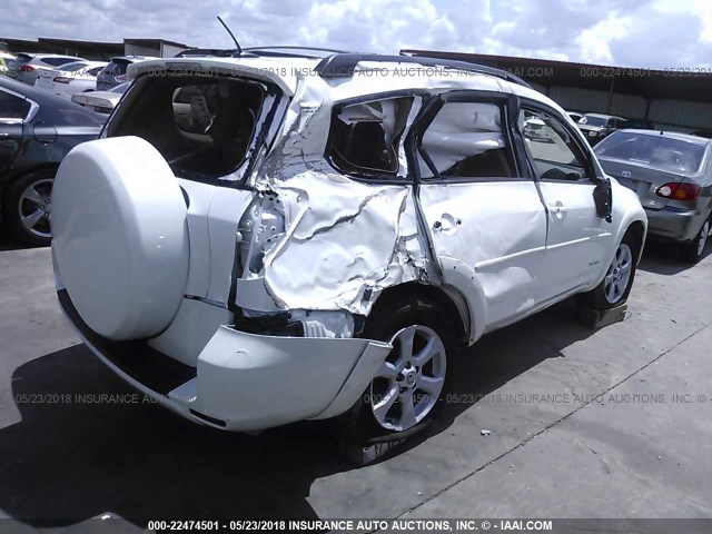 2T3YK4DV0CW015205 - 2012 TOYOTA RAV4 LIMITED أبيض صورة 4