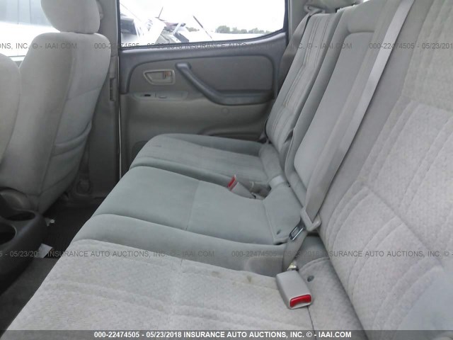 5TBET34116S521759 - 2006 TOYOTA TUNDRA DOUBLE CAB SR5 WHITE photo 8