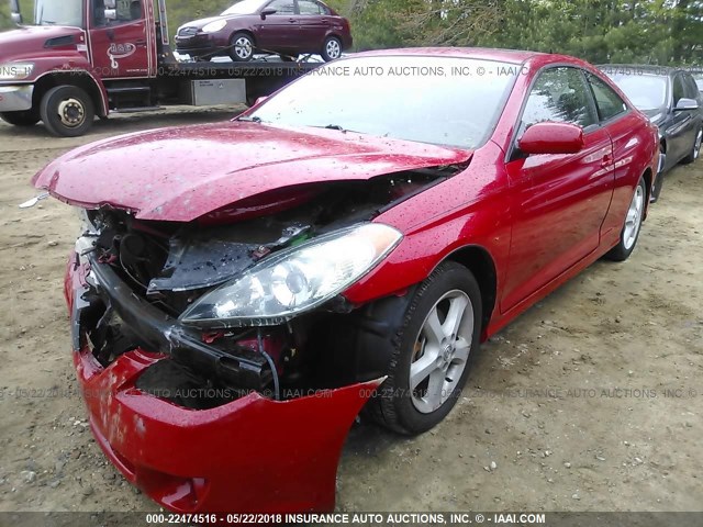 4T1CA38P95U045463 - 2005 TOYOTA CAMRY SOLARA SE/SLE RED photo 2