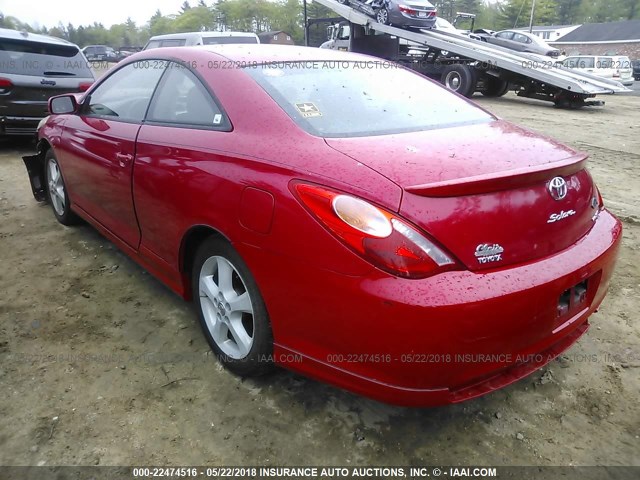 4T1CA38P95U045463 - 2005 TOYOTA CAMRY SOLARA SE/SLE RED photo 3