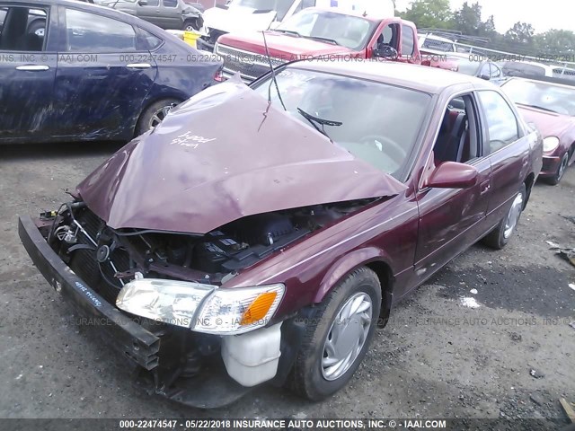 4T1BG28KXYU944183 - 2000 TOYOTA CAMRY CE/LE/XLE MAROON photo 2