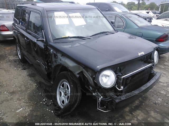 1C4NJPBA5GD753981 - 2016 JEEP PATRIOT SPORT BLACK photo 1