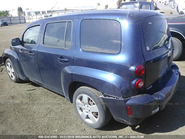 3GNCA13B39S588177 - 2009 CHEVROLET HHR LS Dark Blue photo 3