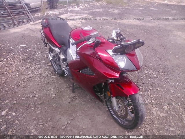 JH2RC46157M900165 - 2007 HONDA VFR800 MAROON photo 1