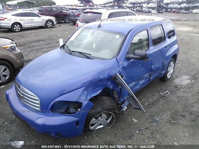 3GNDA33D98S650777 - 2008 CHEVROLET HHR LS BLUE photo 6