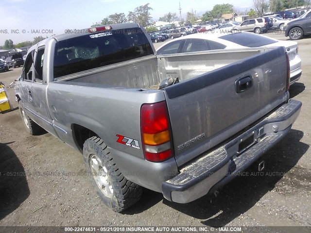 1GTEK19T31Z213508 - 2001 GMC NEW SIERRA K1500 GRAY photo 3