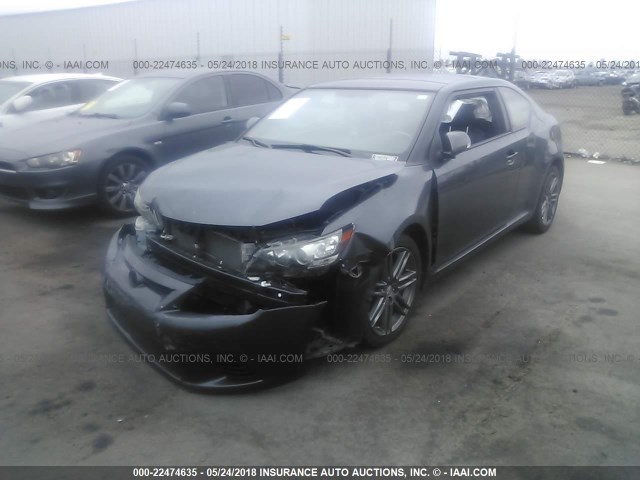 JTKJF5C71D3063811 - 2013 TOYOTA SCION TC ნაცრისფერი ფოტო 2