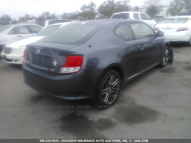 JTKJF5C71D3063811 - 2013 TOYOTA SCION TC ნაცრისფერი ფოტო 4