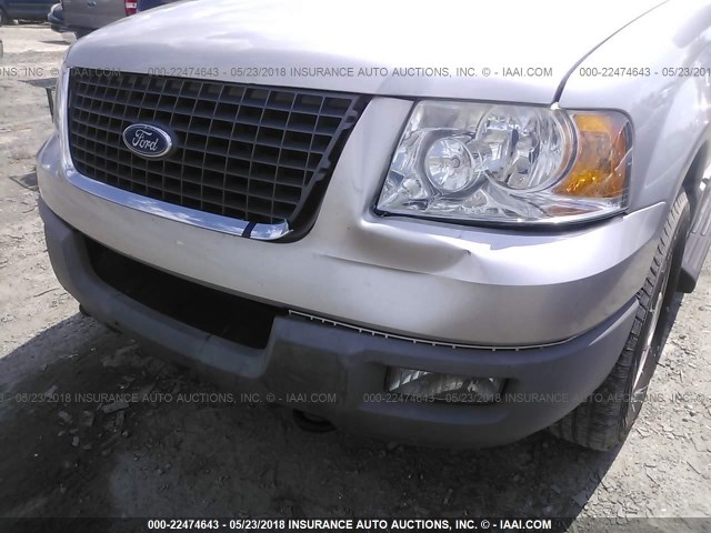 1FMPU16WX3LB65363 - 2003 FORD EXPEDITION XLT SILVER photo 6