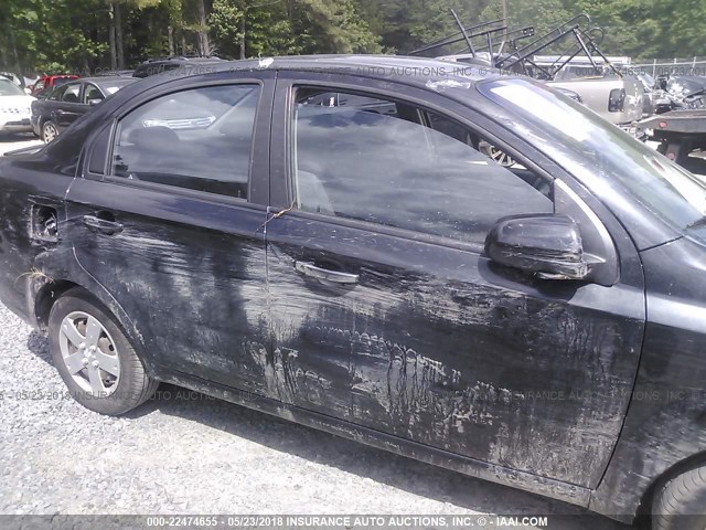 KL1TD5DE4AB067296 - 2010 CHEVROLET AVEO LS/LT 黑色 照片 6