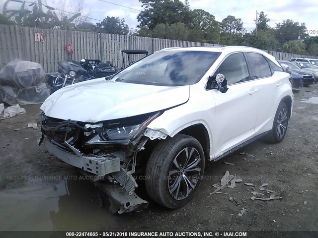 2T2ZZMCA1JC098628 - 2018 LEXUS RX 350/BASE/F SPORT WHITE photo 2