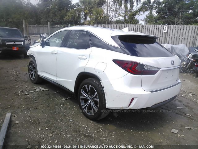 2T2ZZMCA1JC098628 - 2018 LEXUS RX 350/BASE/F SPORT WHITE photo 3