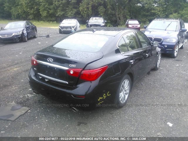 JN1BV7AR6EM706554 - 2014 INFINITI Q50 PREMIUM/SPORT BLACK photo 4