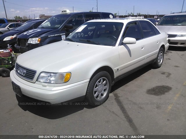 WAUGA84A5SN076832 - 1995 AUDI A6 2.8 QUATTRO WHITE photo 2