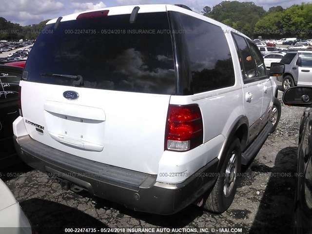 1FMFU17L43LB23383 - 2003 FORD EXPEDITION EDDIE BAUER WHITE photo 4