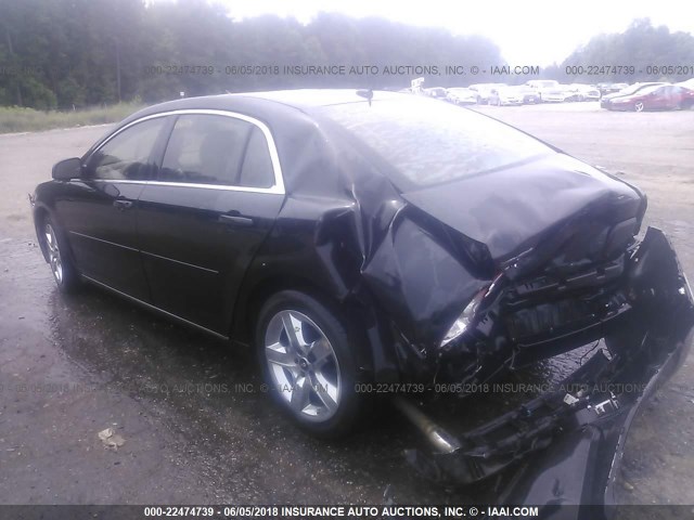 1G1ZC5EB9AF156258 - 2010 CHEVROLET MALIBU 1LT 黑色 照片 3