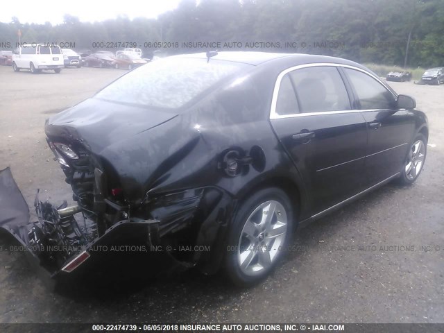 1G1ZC5EB9AF156258 - 2010 CHEVROLET MALIBU 1LT 黑色 照片 4