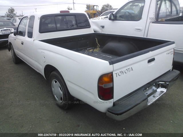 4TAVL52N0XZ501510 - 1999 TOYOTA TACOMA XTRACAB WHITE photo 3