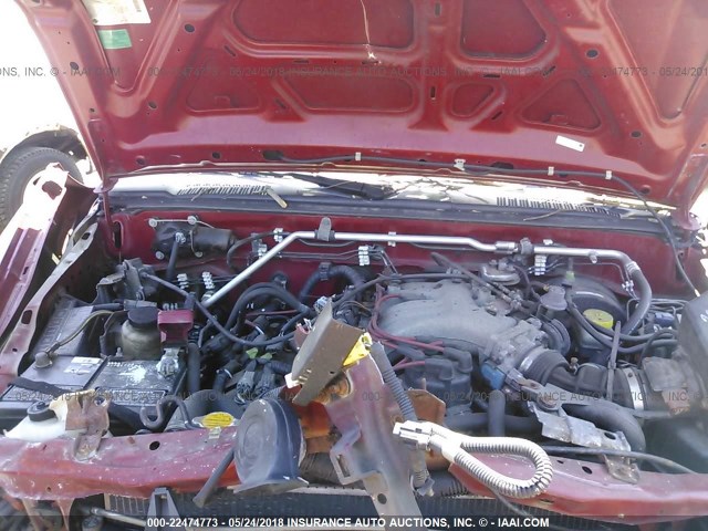 5N1ED28YX3C694761 - 2003 NISSAN XTERRA XE/SE RED photo 10