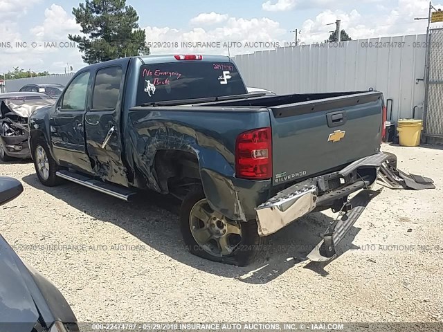 3GCPCSE02BG331395 - 2011 CHEVROLET SILVERADO C1500 LT أزرق صورة 3