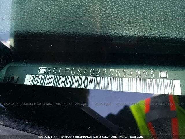 3GCPCSE02BG331395 - 2011 CHEVROLET SILVERADO C1500 LT أزرق صورة 9