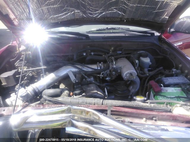 5TESM92N34Z365644 - 2004 TOYOTA TACOMA XTRACAB PRERUNNER წითელი ფოტო 10